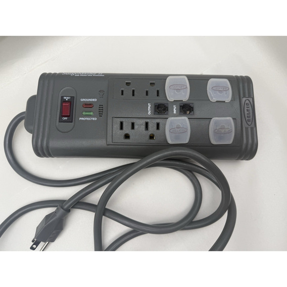 SurgeMaster II BELKIN POWER STRIP With Phone Line Protection (tested) *READ.. - Picture 2 of 12